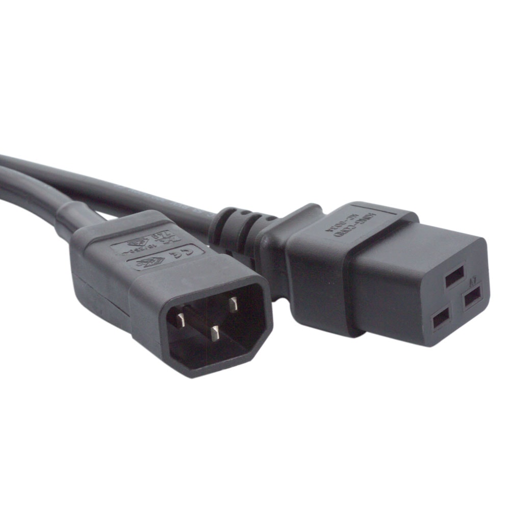 Iec C14 To Iec C19 Mains Cable Iec C14 Power Cables Mains Power