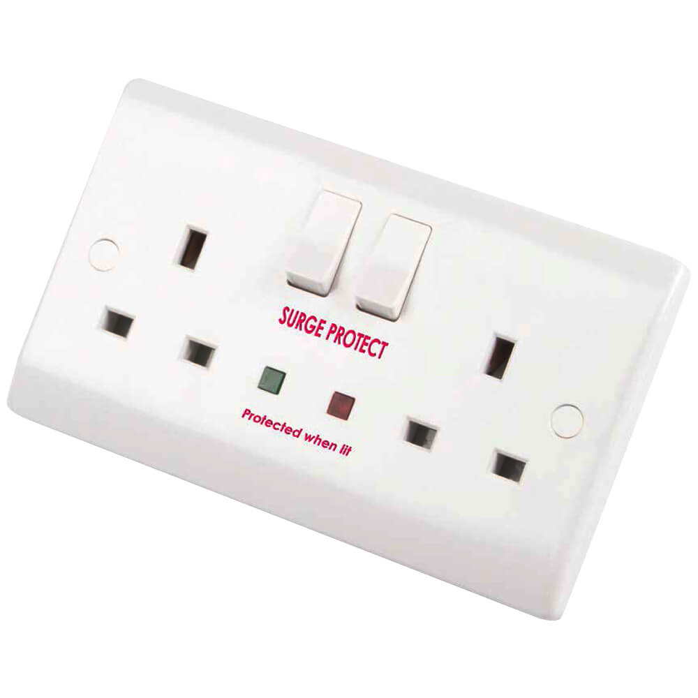 Surge Protected Dual Gang Outlet