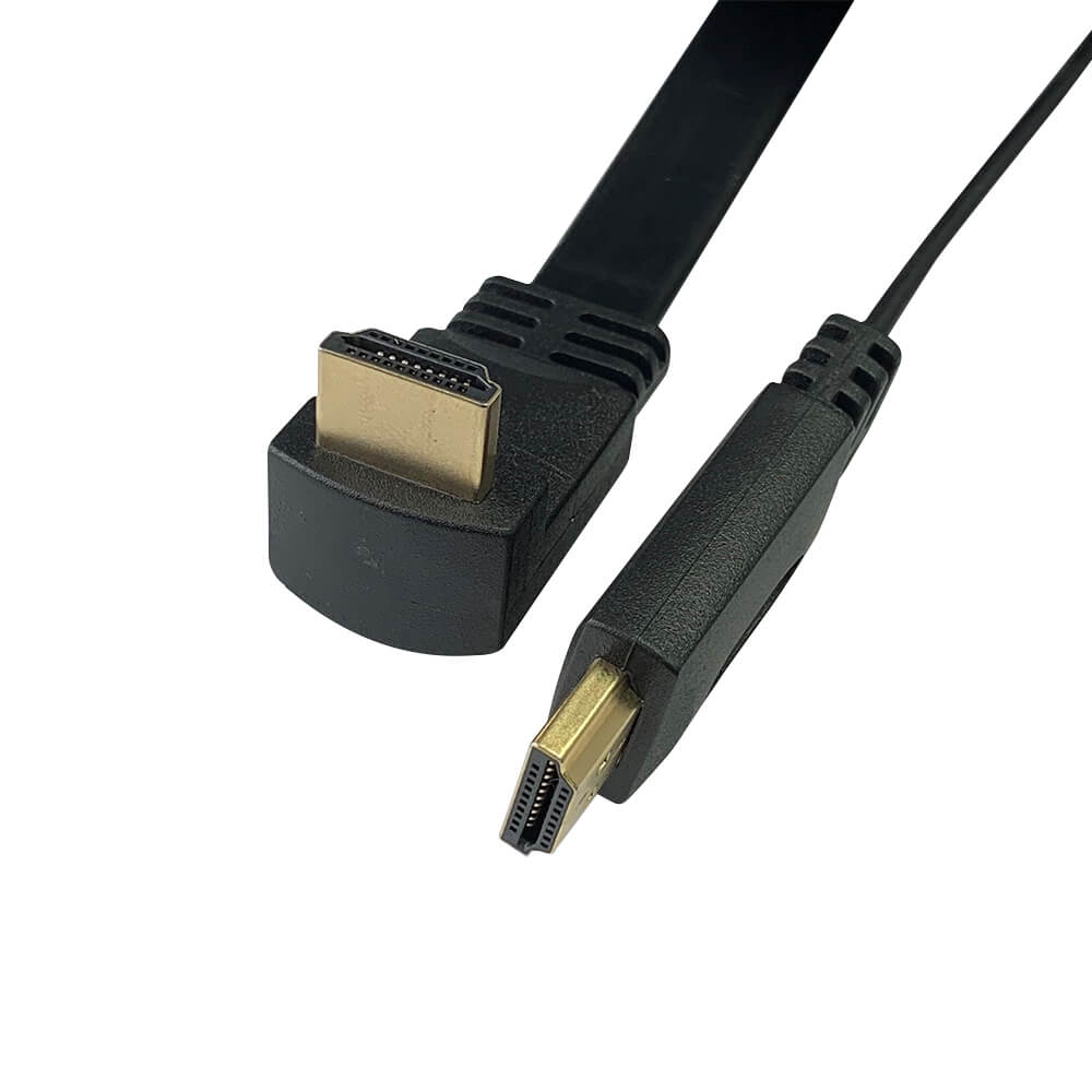 Premium Gold Series Right Angled HDMI M to M Flat Cables