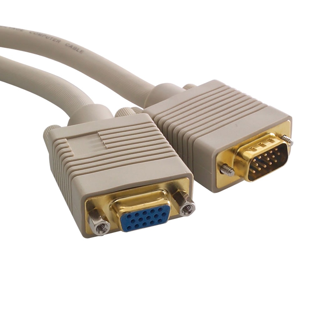 Gold Series SVGA Male to Female HQ Coax Monitor Cables 