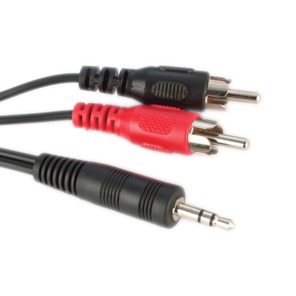3.5mm Stereo Jack to Twin Phono Cables